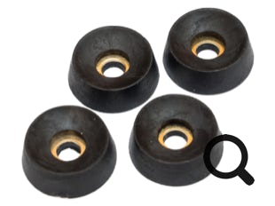 GPO 300 Series Telephone Feet Set (4) - Black