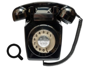 GPO 741 Wall Telephone - Black