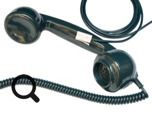 GPO 700 Series Telephone Handset & Cables - Blue