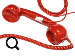 GPO 700 Series Telephone Handset & Cables - Red