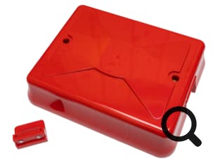 GPO Telephone No 26 Bellset Cover - Red