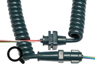 GPO 700 series handset cable in blue