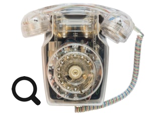 GPO 741 Wall Telephone - Clear