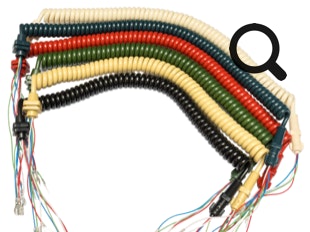 GPO 700 series handset cables / cords - all colours