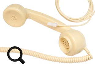 GPO 700 Series Telephone Handset & Cables - Ivory