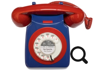 GPO 746 Telephone - Red White & Navy Blue